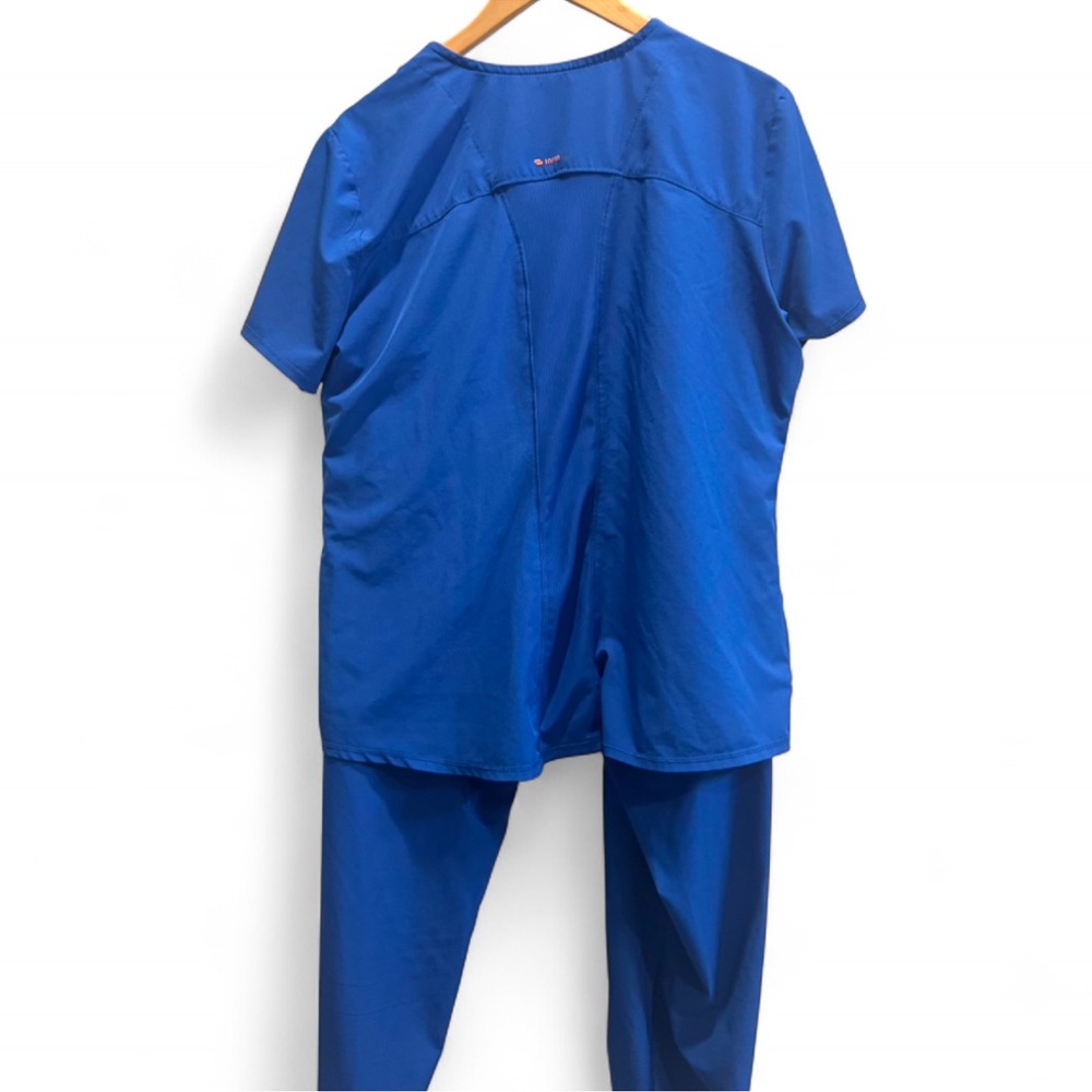 Infinity | Womens Royal Blue Jogger Style Scrub Set | XL - Picture 3 of 9